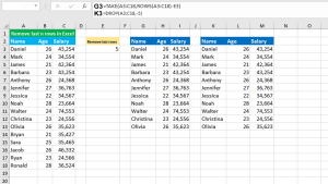 Read more about the article Remove last n rows using Excel TAKE function